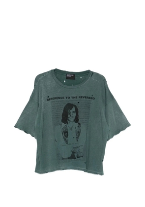 Enfants Riches Déprimés distressed graphic T-shirt - Green