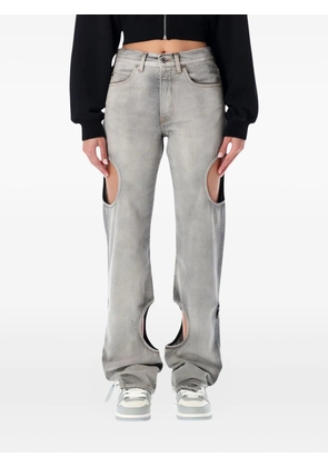 Off-White Meteor cut-out jeans - Grey