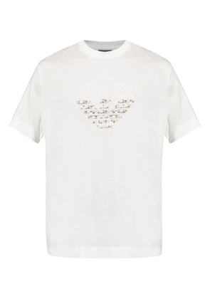 Emporio Armani logo-embroidered T-shirt - White