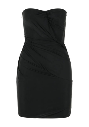 Blumarine strapless draped mini dress - Black