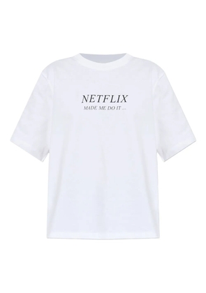 Victoria Beckham slogan-print T-shirt - White
