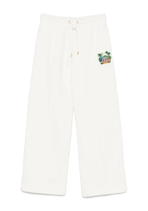 Casablanca Casa Beach Wave trousers - White