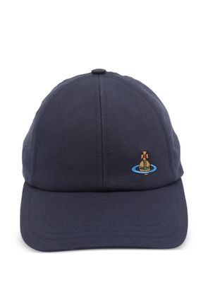 Vivienne Westwood Orb embroidered baseball cap - Blue