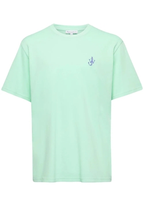 JW Anderson logo-embroidered T-shirt - Green