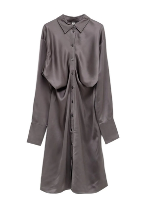 TOTEME buttoned midi shirt dress - Grey