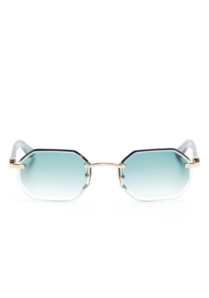 Cartier Eyewear octagonal-frame sunglasses - Blue