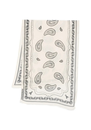 Patrizia Pepe graphic-print scarf - Neutrals
