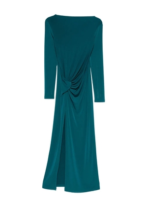 Patrizia Pepe knot-detail slit dress - Blue