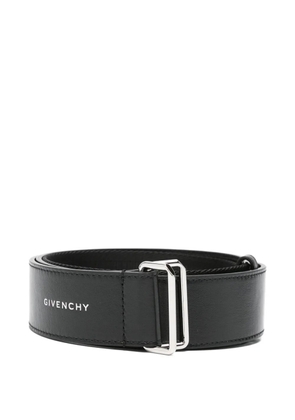 Givenchy logo-stamp leather belt - Black