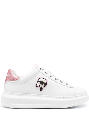 Karl Lagerfeld K/Ikonik leather trainers - White