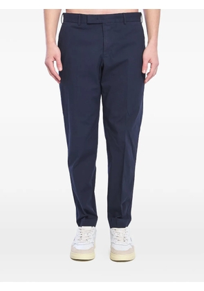 PT Torino belt loops pressed cotton trousers - Blue