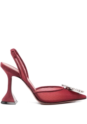 Amina Muaddi 70mm Amina heeled pumps - Red