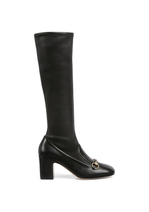 Gucci horsebit knee-high boots - Black