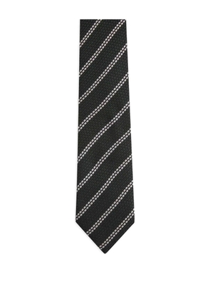 Zegna geometric pattern tie - Green