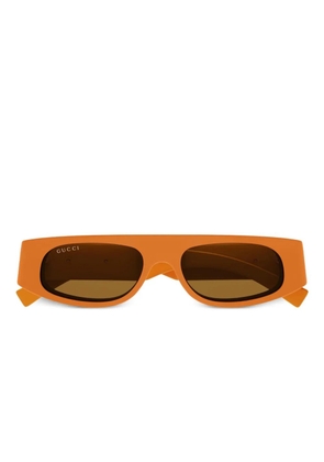 Gucci Eyewear logo-lettering sunglasses - Orange