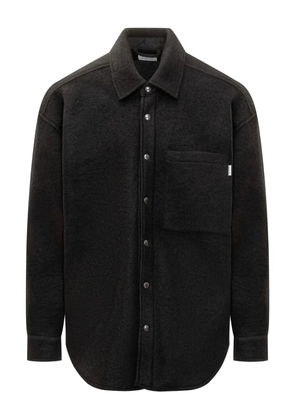 AMISH button-fastening patch-pocket shirt - Black