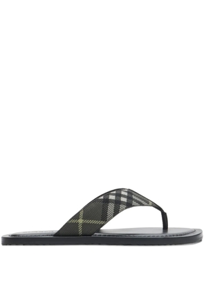 Burberry Pavilion checked sandals - Green