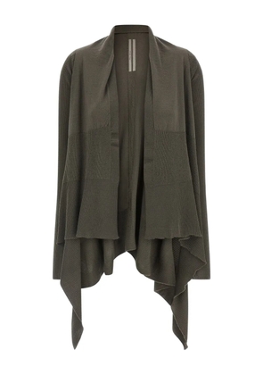 Rick Owens ribbed wrap cardigan - Green