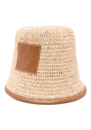 Jacquemus Le Bob Soli bucket hat - Neutrals
