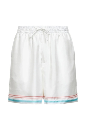 Casablanca elasticated-waist shorts - White