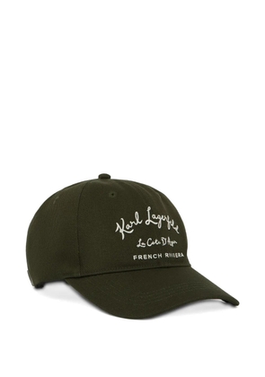 Karl Lagerfeld embroidered-detail baseball cap - Green