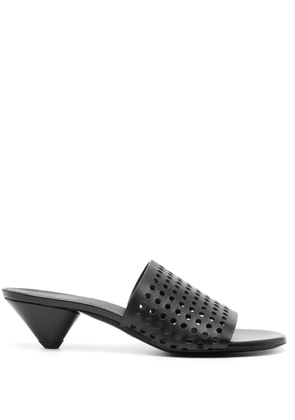 Proenza Schouler 50mm perforated leather sandals - Black