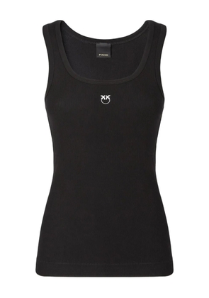 PINKO logo-detail top - Black