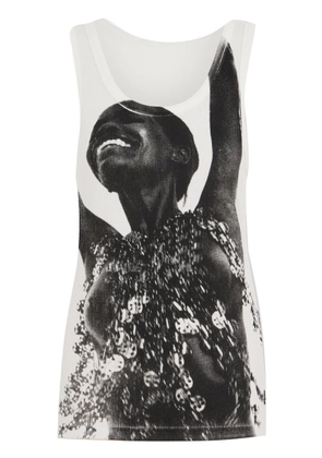 Rabanne x Jean Clemmer photograph-print tank top - White