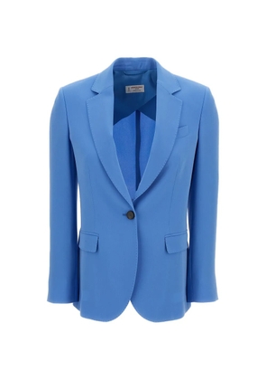 Alberto Biani buttoned flap-pocket blazer - Blue