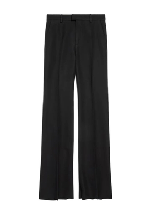 Balenciaga pleat-detail flared trousers - Black
