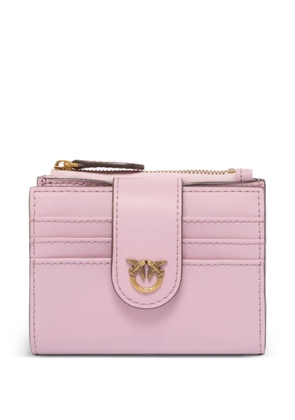 PINKO birds leather card holder