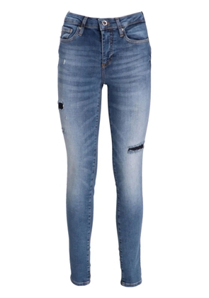 Armani Exchange distressed skinny jeans - Blue