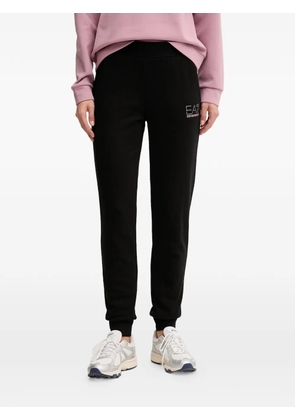 Ea7 Emporio Armani logo-detail elastic-waist track pants - Black