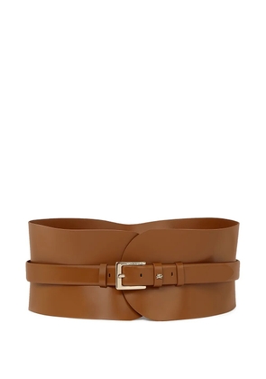 Karl Lagerfeld K/Essential leather belt - Brown