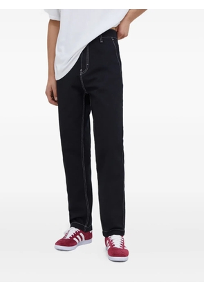 HUGO contrast-stitching trousers - Black