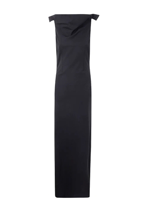 Jean Paul Gaultier cowl-neck belted dress - Black