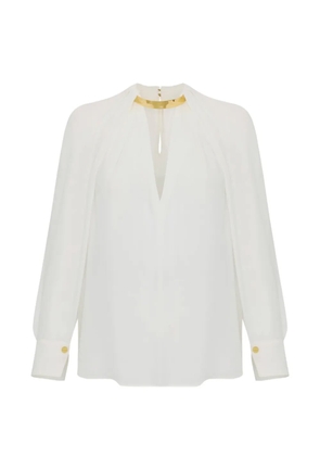 Elisabetta Franchi slim-fit blouse - White