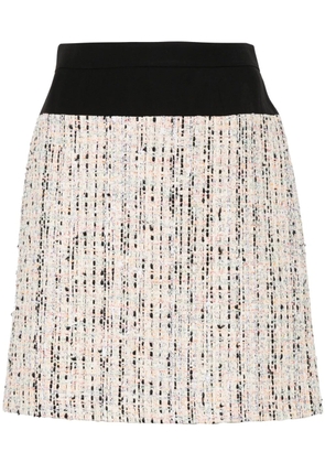 Alexander McQueen Hybrid Tweed mini skirt - Neutrals