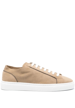 Doucal's Monili chain-detail suede sneakers - Neutrals