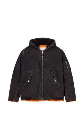 Purple Brand hooded cotton jacket - Black