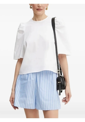 IVY OAK puff-sleeves tie-back blouse - White