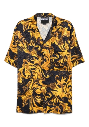 Versace Jeans Couture barocco-print short-sleeves shirt - Black