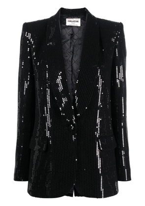 Zadig&Voltaire Vive sequinned blazer - Black