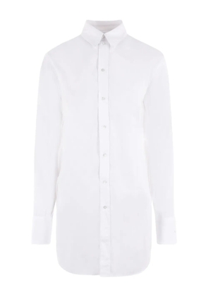 SA SU PHI classic-collar shirt - White