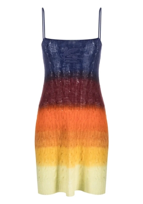 ETRO ombré knitted dress - Orange