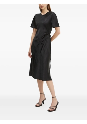 Marc O'Polo tie-side short-sleeve midi dress - Black