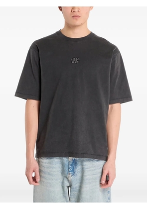 Filling Pieces boxy embroidered T-shirt - Grey