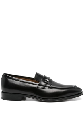 Ferragamo Pre-Owned Gancini-detail loafers - Black
