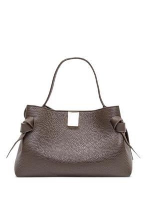 Yuzefi mini Gyoza knot-detail tote bag - Brown