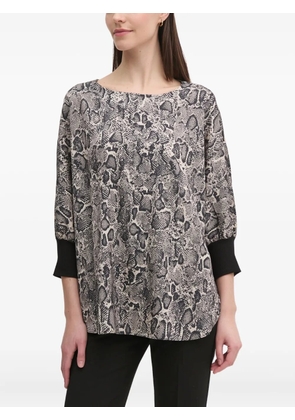Joop! snakeskin-print blouse - Brown